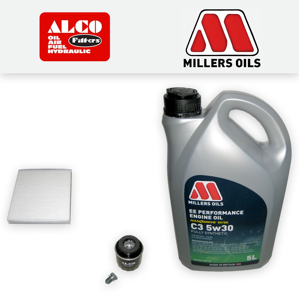 SERVICE KIT for AUDI A1 8X TFSI OIL CABIN FILTERS EE ENGINE OIL 1.2 (2010-2010)