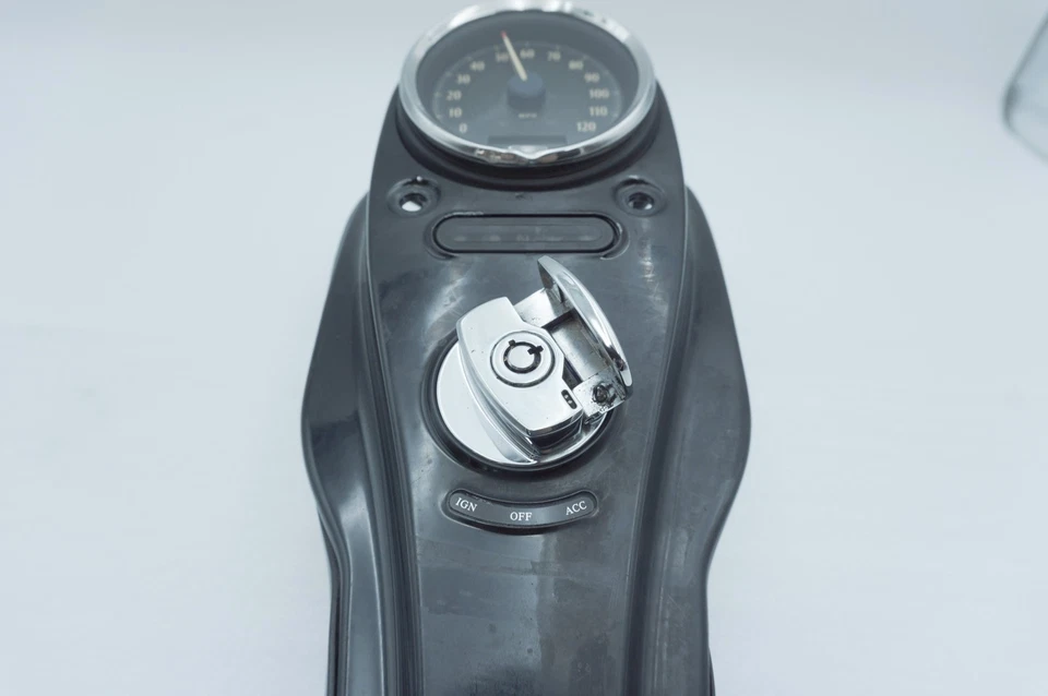 12 Harley Dyna FXDWG Wide Glide OEM tanque de combustible tablero consola velocímetro NOKey 15K Foto 4 de 4