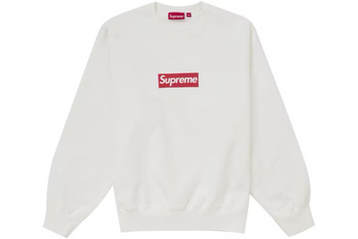 Supreme Washed Box Logo Crewneck White Large Order Confirmed | eBay UK