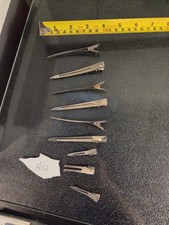 Hair Sectioning Clips  Anti Slip Styling Flat Stainless Steel - Vintage