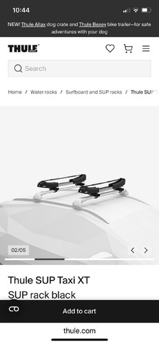 Thule SUP/Surfboard Adjustable Rack-comes with locks. Outstanding ...