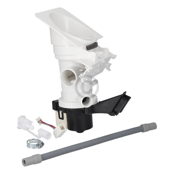 Ablaufpumpe Whirlpool 481231028144 Plaset Mit Kopf Sieb FüR Waschmaschine-image