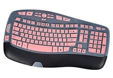 Keyboard Cover for Logitech K350 MK550 MK570 Wireless Wave Keyboard Cover Pink