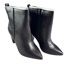 JustFab Olivia-E Black Ankle Booties Sz 9 Poi...