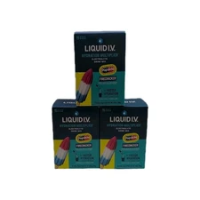(3) Liquid I.V Hydration Multiplier ~ 15 Sticks Each ~ Firecracker ~ EXP 06/27+