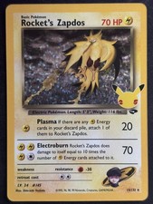 Rocket's Zapdos 15/132 Holo Rare Pokemon TCG Celebrations CEL GC 2021 NM English