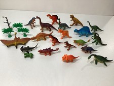 Lot Of 20 dinosaur toys W/3 Trees ALL in GREAT CONDITION 