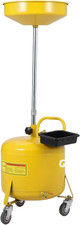 Oil Drain Container 8 Gallon, Portable Waste Oil Drain Tank, Air Operated Oil Dr
