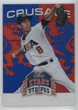 2015 Panini Stars and Stripes Crusade Red & Blue 26/49 Justin Garza #55 1b9b