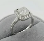 2CT Blue Sapphire Heart Ring 7 Size, 2 ct opal ring size 10, 18k gold plating 2