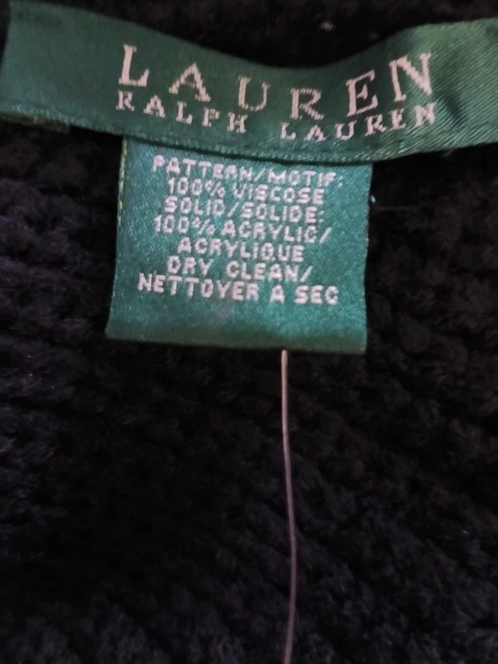 NUEVO CON ETIQUETAS Ralph Lauren Infinity Loop Bufanda Estampado Ecuestre Poni/Abrida/Herradura  Foto 3 de 4