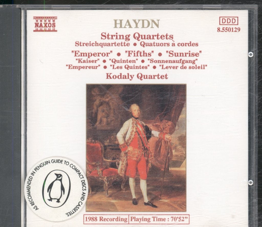 8550129 Kodály Quartet Haydn - String Quartets ('emperor' • 'fifths' • 'sunrise