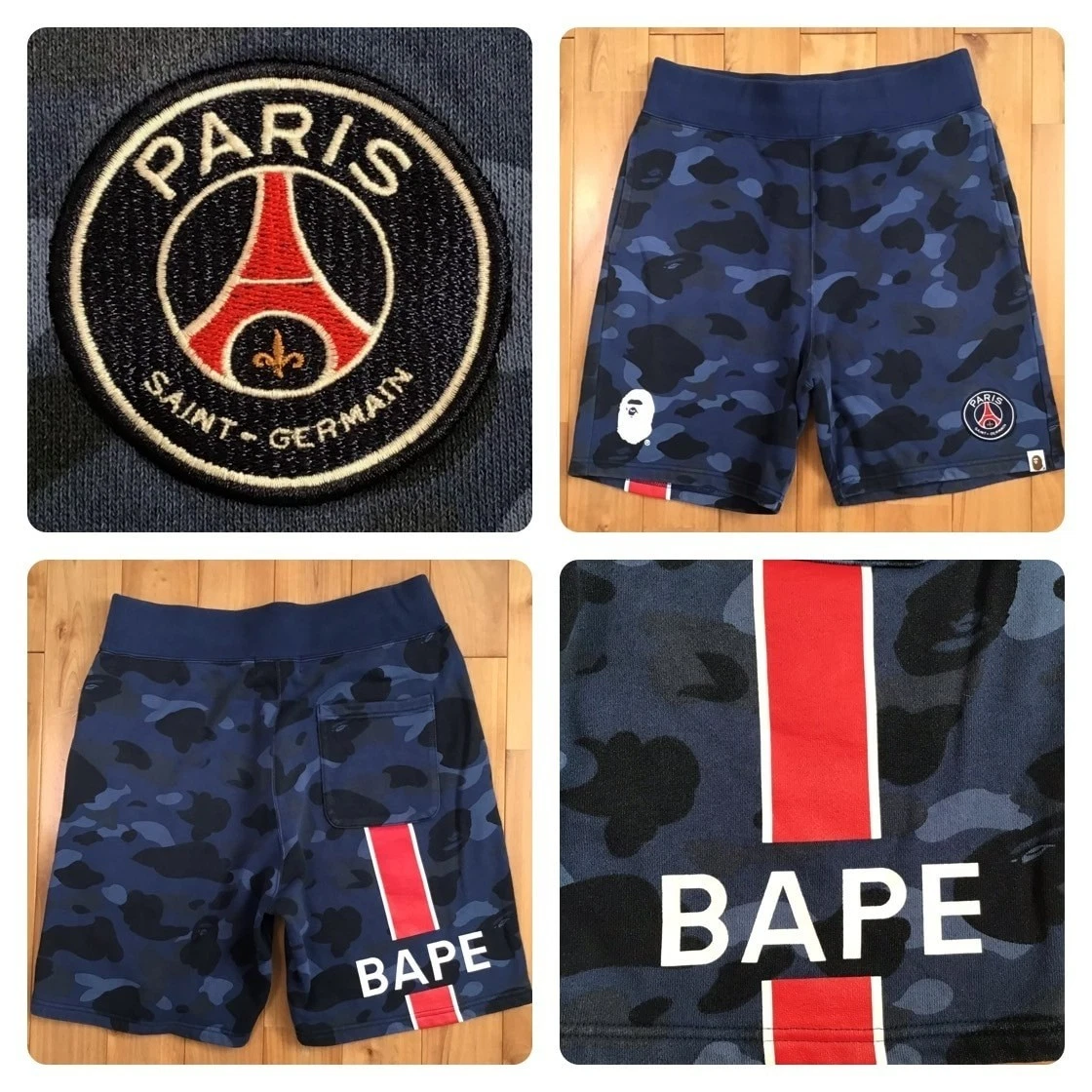 A Bathing Ape Camouflage Blue Shorts for Men for sale | eBay