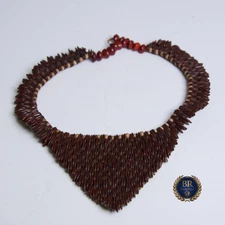 Authentic Pataxó Indigenous Statement Necklace | Tento Carolina Seed | Handmade