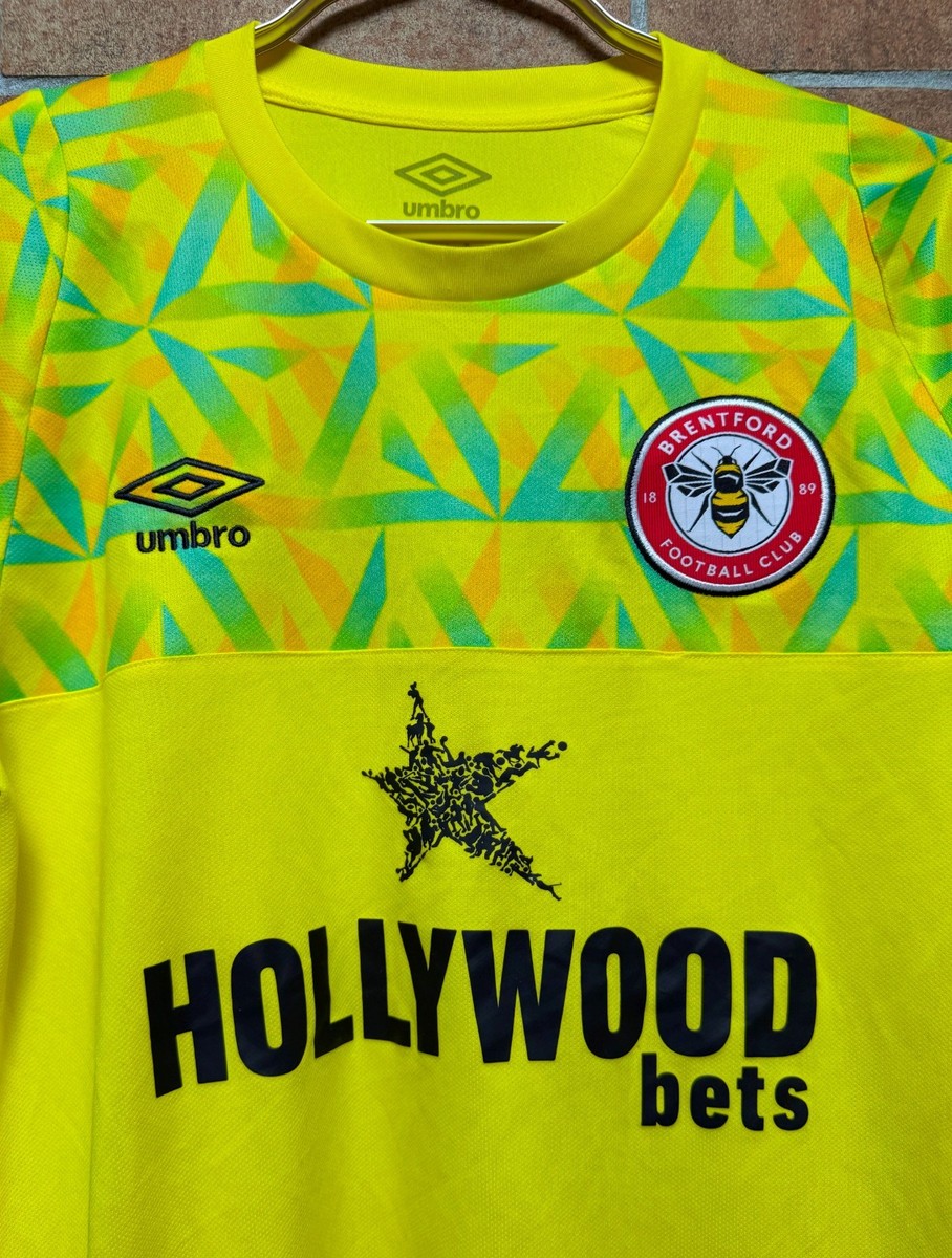 BRENTFORD FC 2022/2023 GOALKEEPER JERSEY SHIRT FOOTBALL UMBRO SIZE