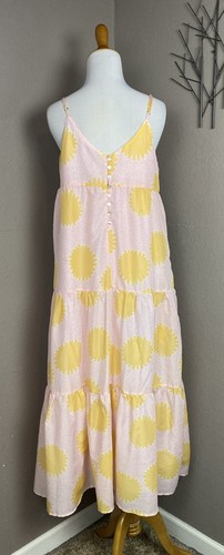 J.Marie Floral Spaghetti Strap Maxi Summer Dress Pockets S - Picture 4 of 6
