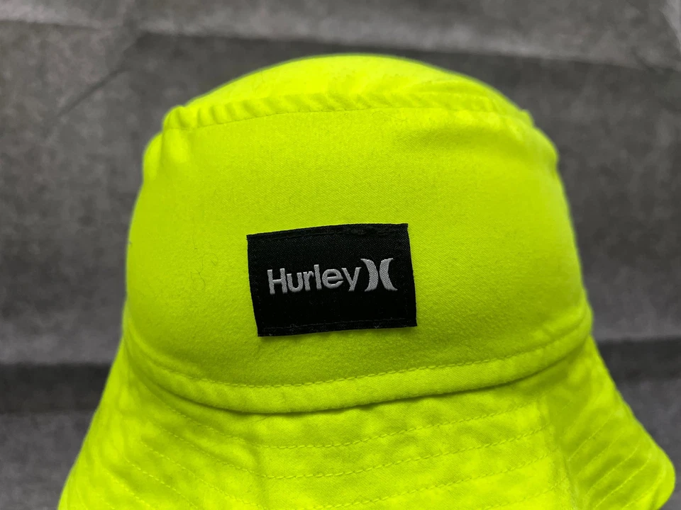 Sombrero Hurley Bucket Juvenil 4T Amarillo Neón 100% Poliéster Playa Exterior Foto 2 de 4