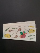 Creative Memories Lot of Ten Studio Stickers 2" x 5" Red And Yellow Flowers