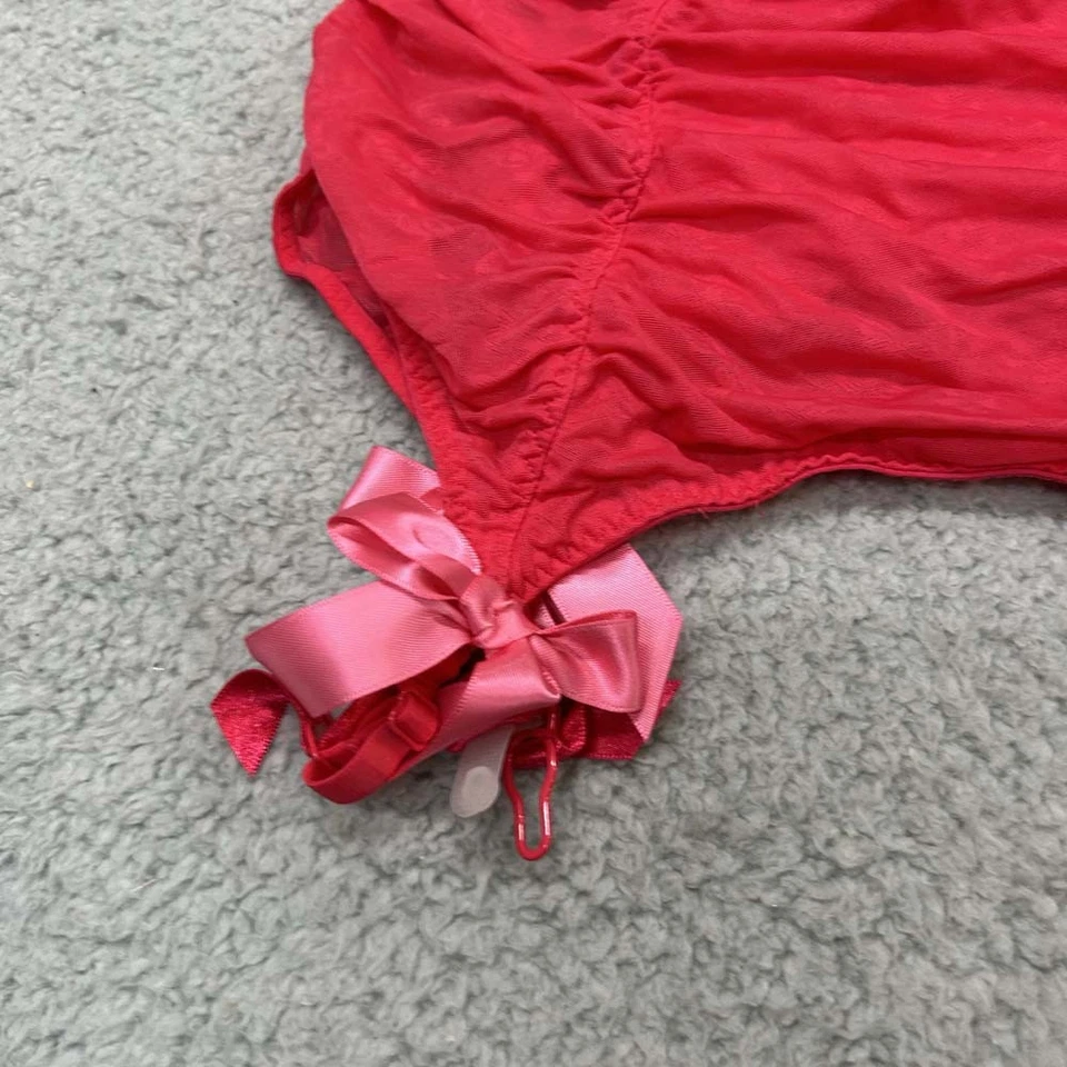 Victoria Secret Camisola de Peluche Mujer Tanque Talla 36C Babydoll Lencería Ligas Foto 3 de 4