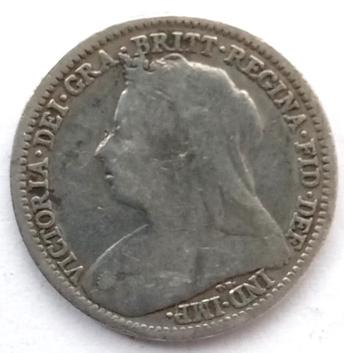 1900 Victoria Threepence — photo from another recent sale