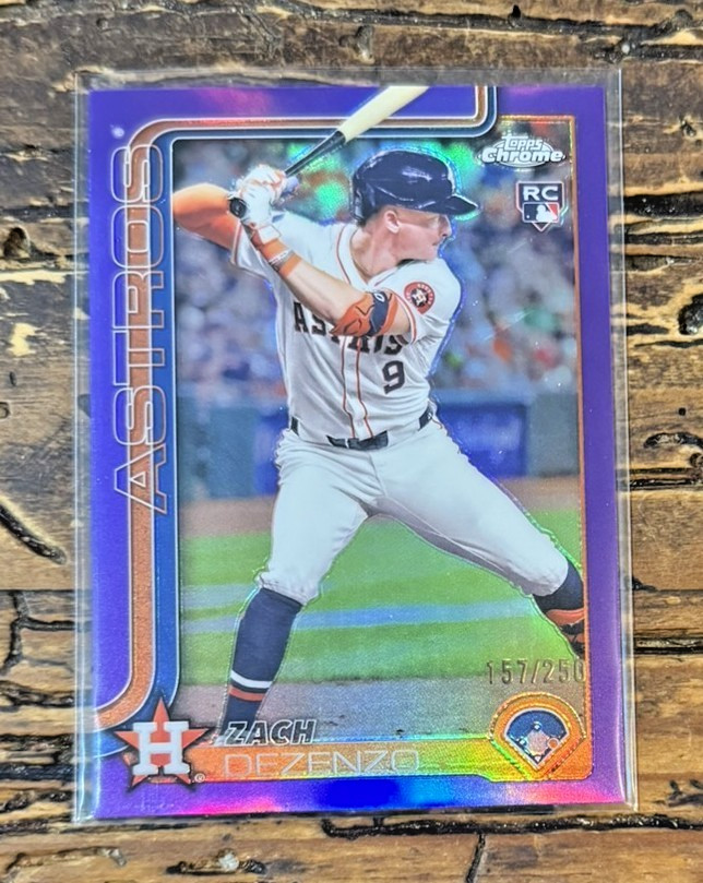 Houston Astros - Zach Dezenzo RC Purple Refractor /250 - 2025 Topps Chrome