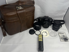 Yashica 230-AF Super 35mm Film Camera w/ Lens, Case, Hood Lens Cap
