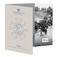 2024 D-Day 50p Fifty Pence Coin BU Sealed Pack. 