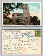 Cohasset, MA-Massachusetts, St Stephen’s Episcopal Church Vintage c1922 Postcard