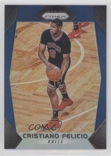 2017-18 Panini Prizm Blue Prizm 24/199 Cristiano Felicio #243 1s6
