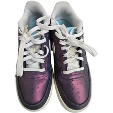 Nike Air Force 1 LV8 GS "Still Blue" Iridescent Purple / Black / White Youth 7Y