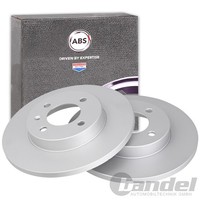2X A.B.S. Bremsscheiben 256Mm Vorne Passend FüR Seat Inca VW Caddy Golf Passat