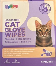 HICC GROVE Cat Glove Wipes, Hypoallergenic, High Quality Individually Packaged