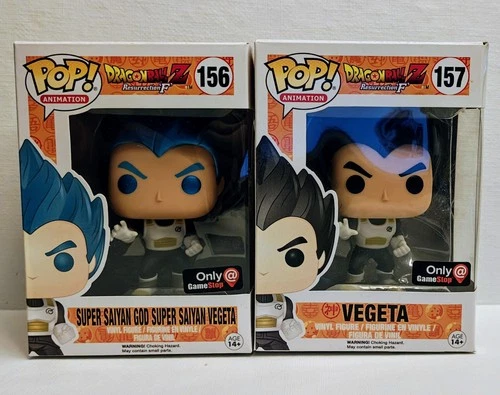 Funko Pop! Dragon Ball Z Vegeta #157 & #156. GameStop exclusives