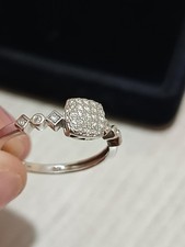 anello oro 750 18 kt e diamanti naturali