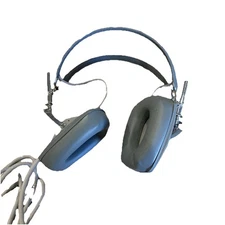 Vintage SONY DR-3A Stereo Headset Gray Tested Works