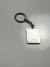 NINE WEST SILVER TONE HEAVY DUTY KEYCHAIN.