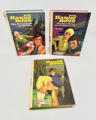 F. W. Dixon 3x DIE HARDY BOYS Schneider Buch Ein Freund ist in Gefahr, Piraten..