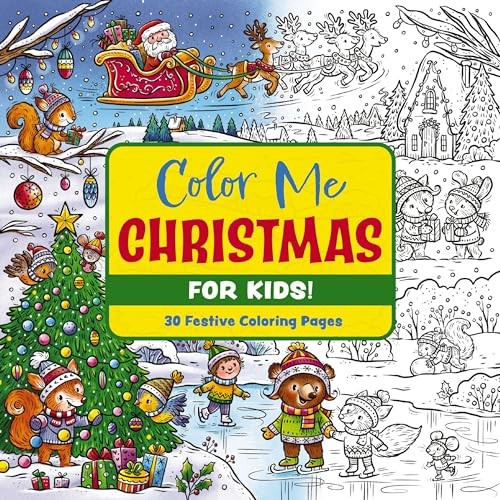 Color Me Christmas (for Kids!): 30 Festive Coloring Pages by Editors of Cider M - Image 4