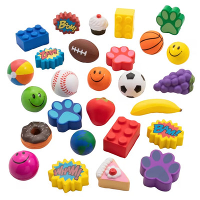 50PCS Foam Stress Toys Bulk Squishy Fidget Lot Party Favors Kids Multicolor