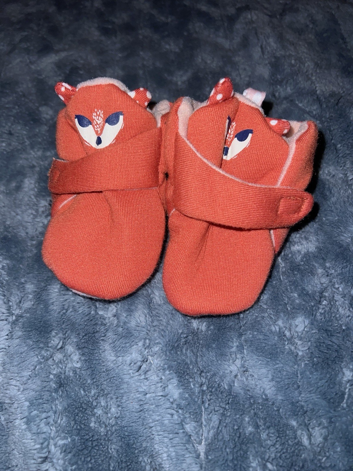 Soft Fabric Fox Orange Size 0-3 Months