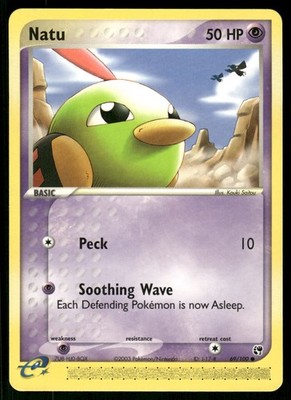 2003 Light Played Pokemon Natu 069/100 Sandstorm English