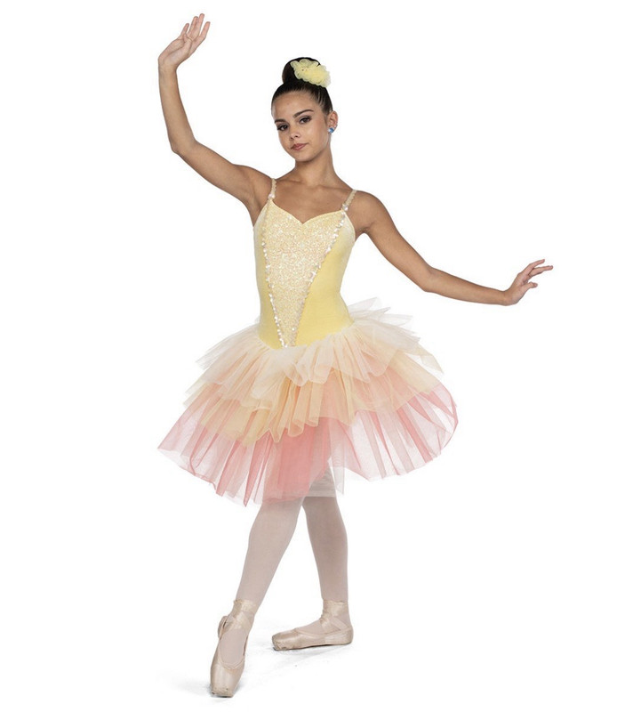A Wish Come True Girls IMC Pink Tutu Dance Dress Sleeveless Polyester H155