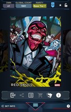 Topps Marvel Collect 2022 Base Series 1 Yellow Week 1 Tier 7 - Red Skull