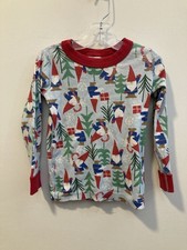 Hanna Andersson Holiday Pajamas Size Toddler 4T Print Gnomes and Gifts