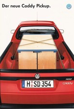 VW CADDY PICKUP neu, Prospekt 08/ 1996, 8 Sei...