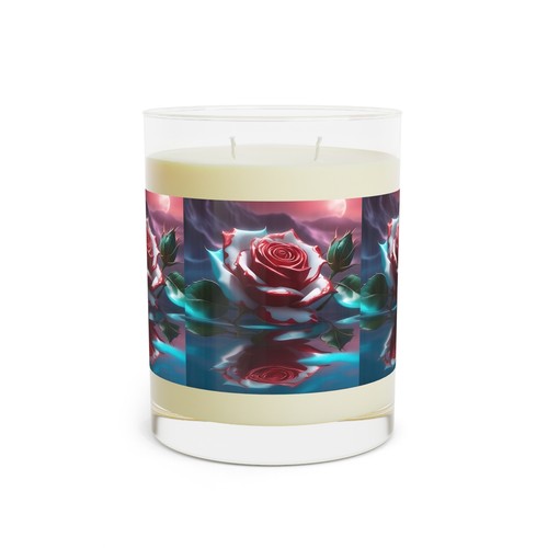 Scented Candle Full Glass, 11oz Ice Rose Design Seventh Avenue fine fragrances - Picture 2 of 11