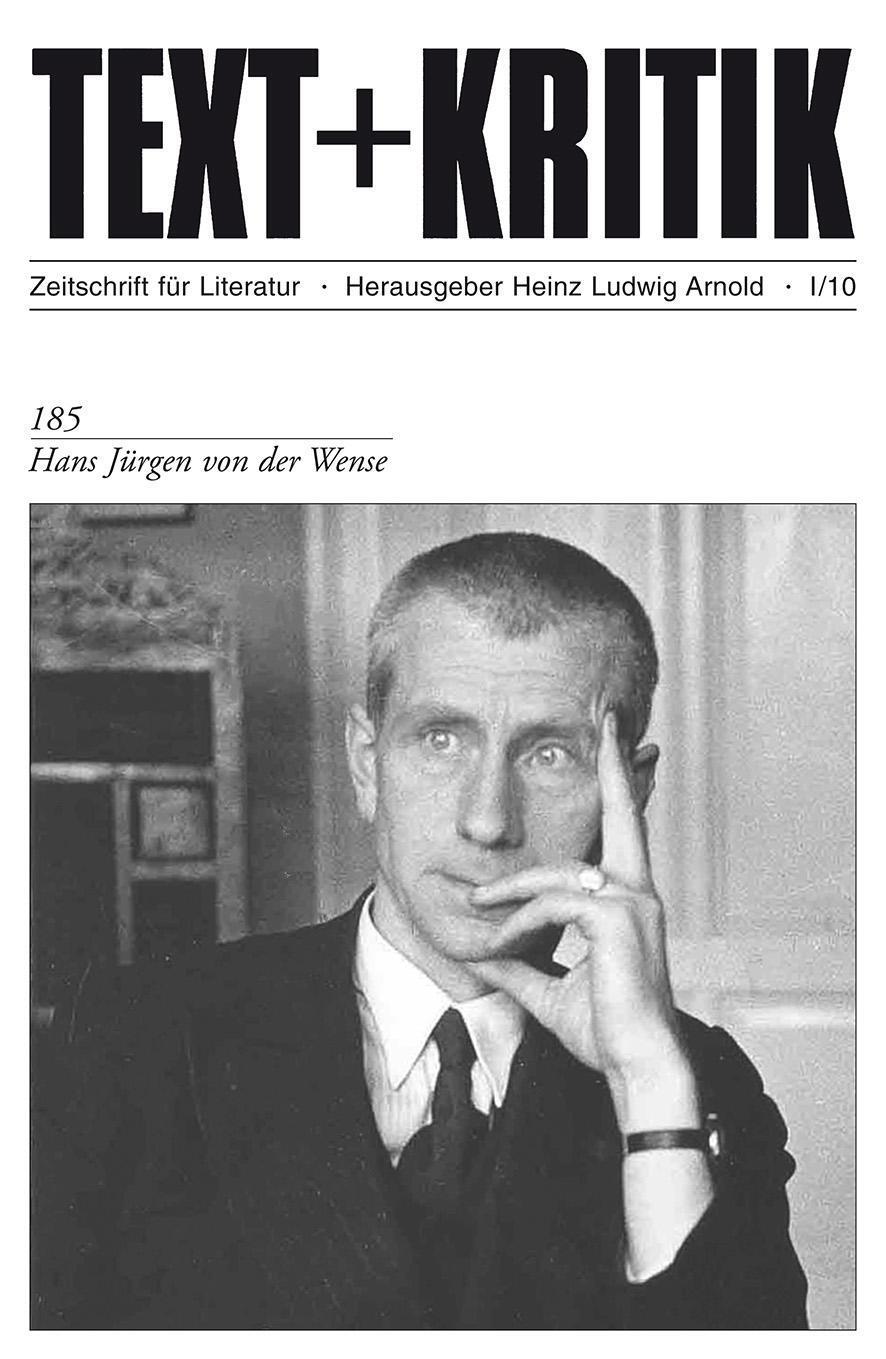 Thumbnail - Hans Jürgen Von Der Wense, Heinz Ludwig Arnold