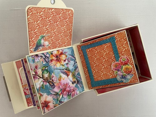 Graphic45 FLIGHT OF FANCY ALBUM IN A BOX KIT scrapbooking WATERCOLOR BEAUTY! - Picture 13 of 24