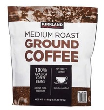 Kirkland Signature Medium Roast Coffee 40 oz Ground Arabica Coffee Caffeinated