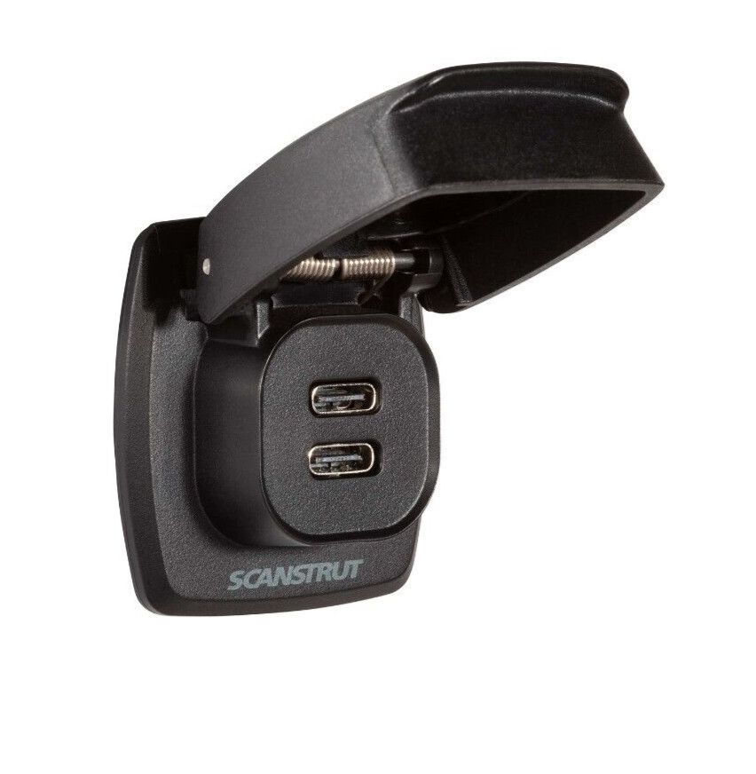 Double USB C Socket Scanstrut Flip Pro Max Fast Charge Dual Charger  SC-USB-F3